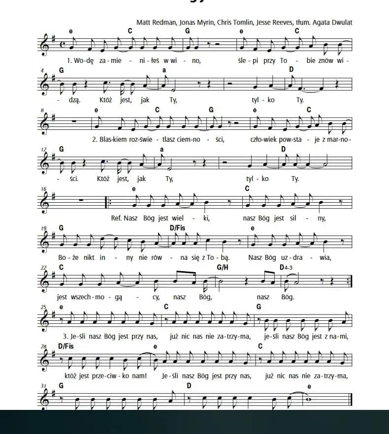 Nuty do jak wielki jest bóg – odkryj piękno tego hymnu