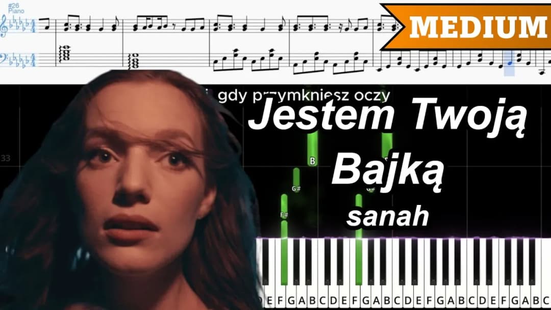 Jak zagrać na pianinie jestem twoją bajką - proste nuty i tutoriale